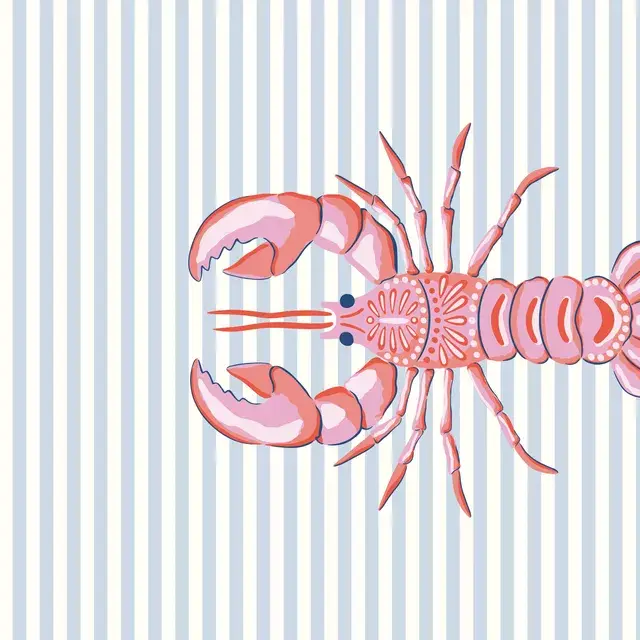 Kissen pink lobster