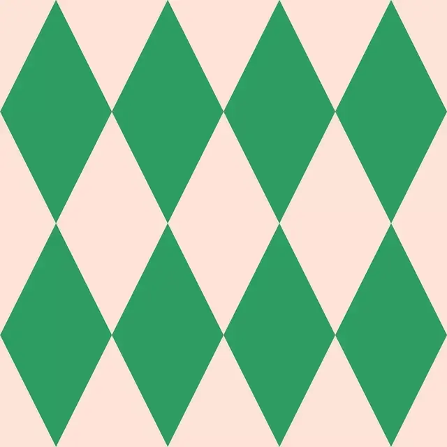 Kissen Argyle grün rosa