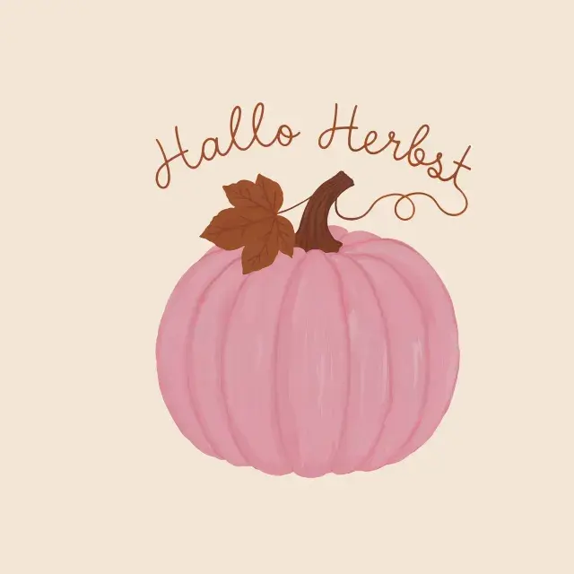 Kissen Kürbis Hallo Herbst