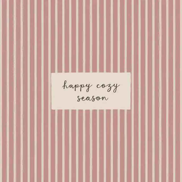 Kissen Happy Cozy Season rosa