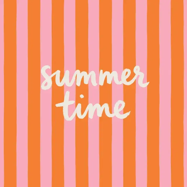 Kissen Summer Time orange pink