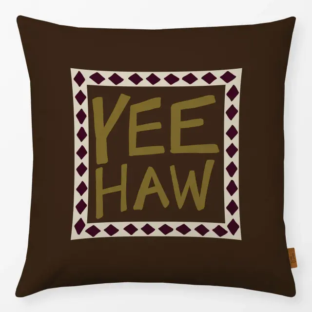 Kissen Yeehaw Typography