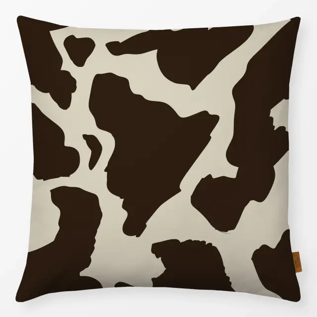 Kissen Creme Cow Print