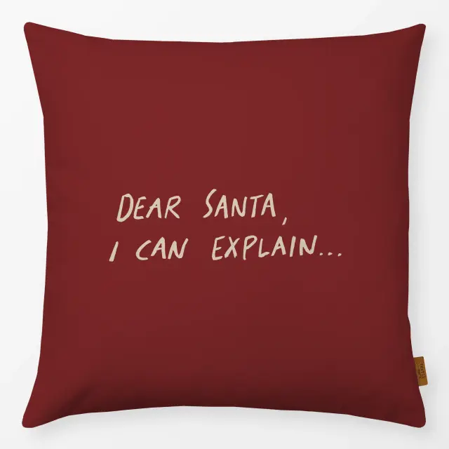 Kissen Dear Santa, I Can Explain...