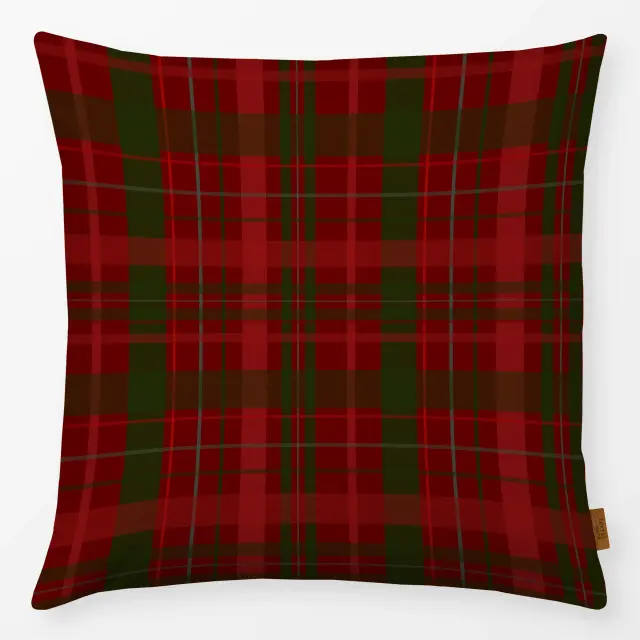Kissen Christmas Red Plaid Pattern