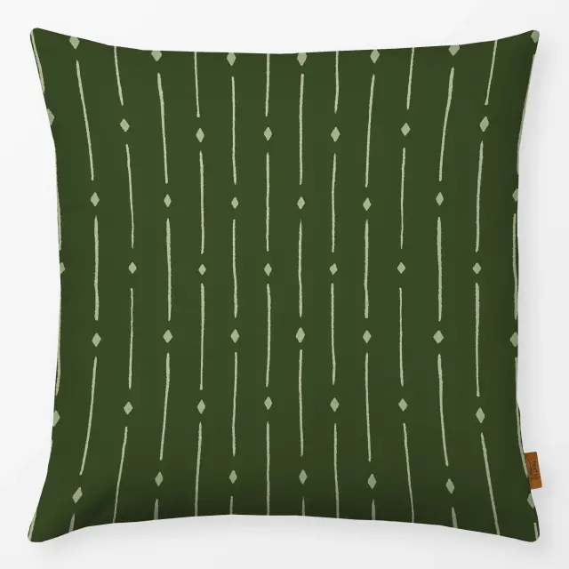 Kissen Minimal Pattern Green