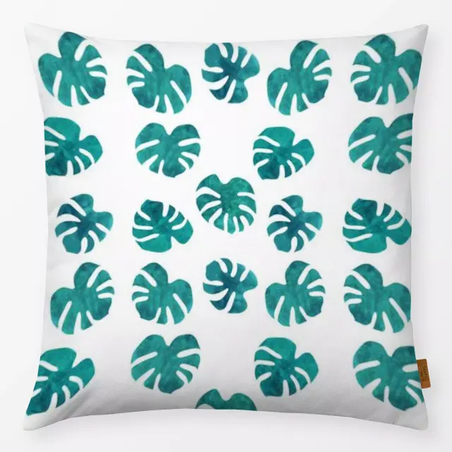 Kissen Muster Monstera Blätter