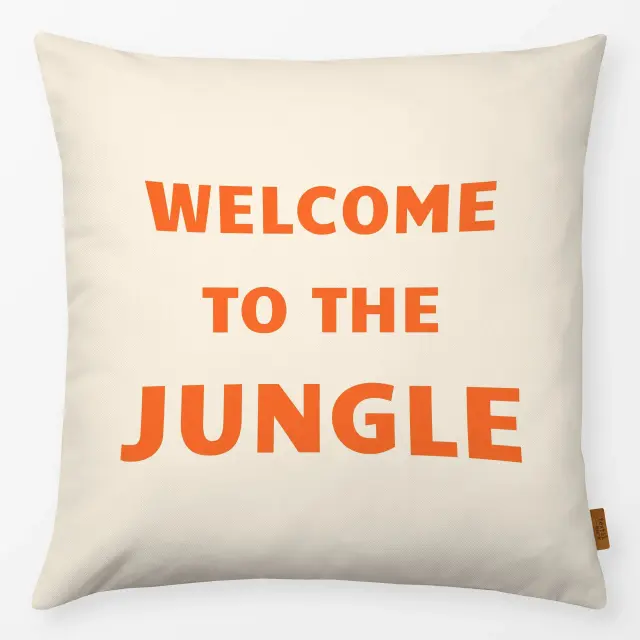 Kissen Welcome to the Jungle orange