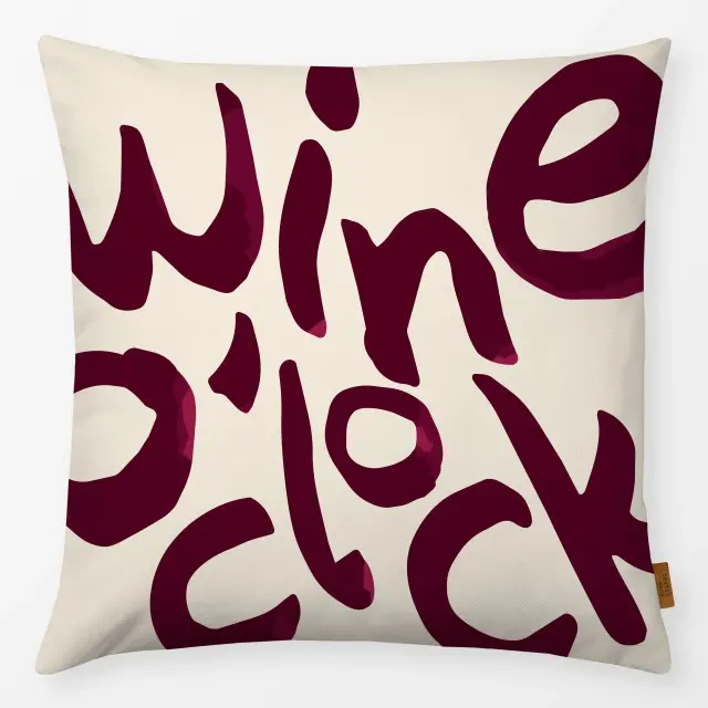 Kissen Wine O' Clock