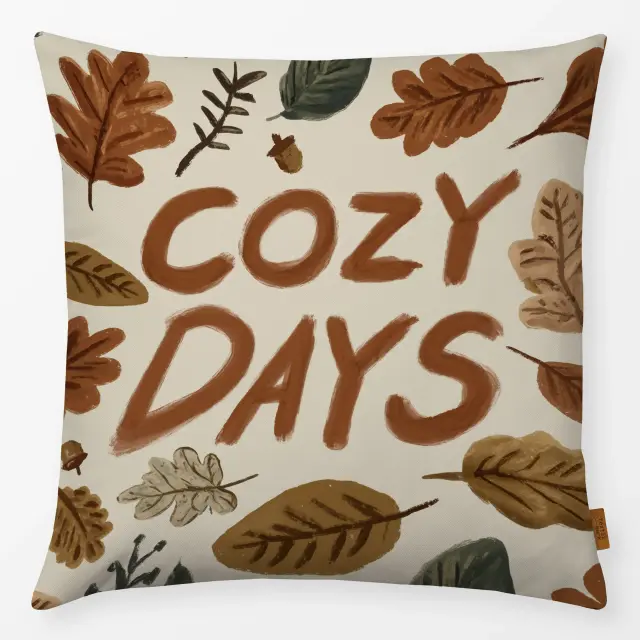 Kissen Cozy Days Blätter