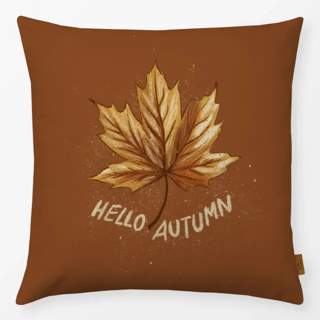 Kissen Hello Autumn Ahornblatt