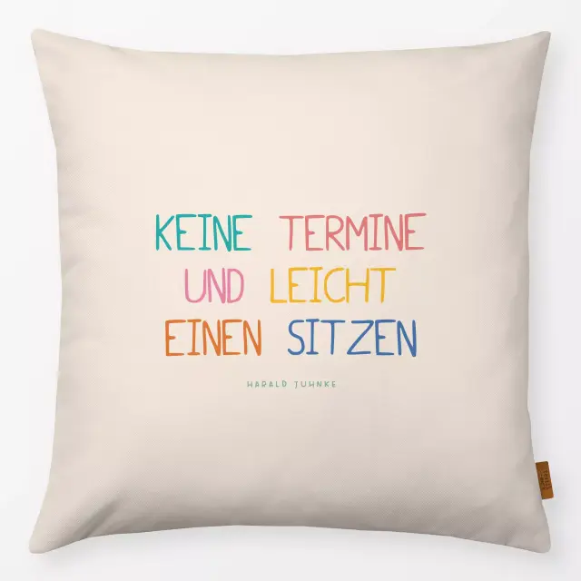 Kissen Definition von Glück - bunt