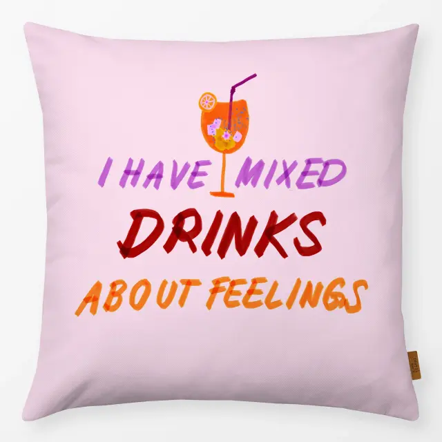 Kissen Mixed Drinks Typo