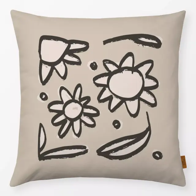 Kissen Flower Quada Beige
