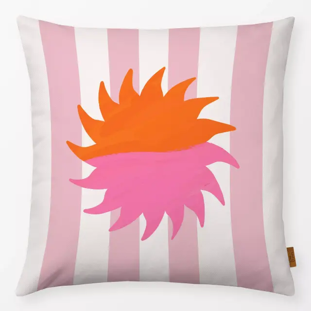 Kissen Sommer Sonne pink
