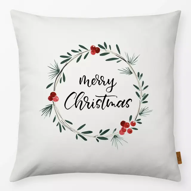 Kissen Kranz Merry Christmas