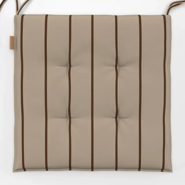 Sitzkissen Winter Nadelstreifen beige braun