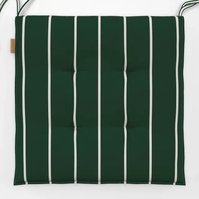 Sitzkissen Winter Nadelstreifen Winter grün