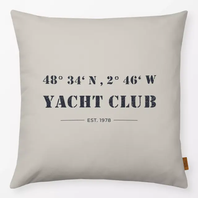 Kissen Yacht Club  Warm Grey