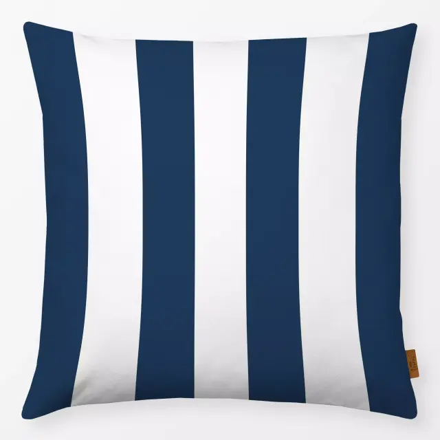 Kissen Sommer Cabana Steifen navy