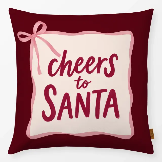 Kissen Cheers to Santa