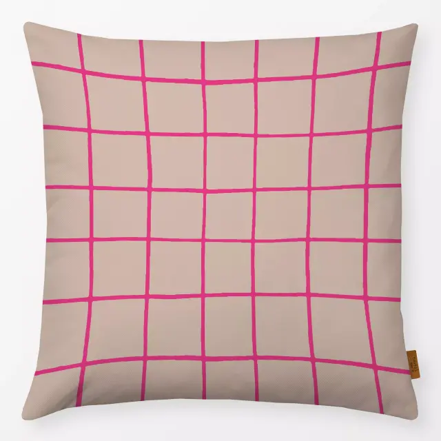 Kissen Checks pink