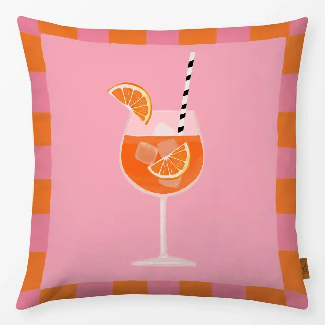 Kissen Cocktail orange pink