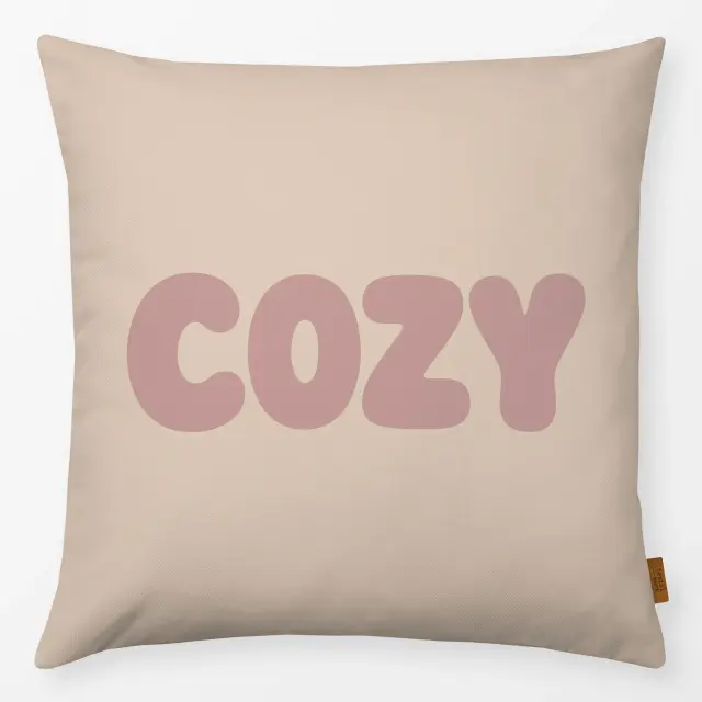 Kissen COZY beige rosa