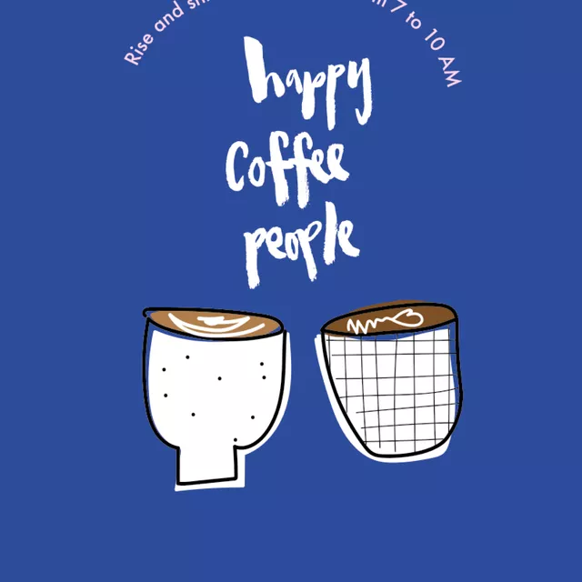 Kissen Happy Coffee People