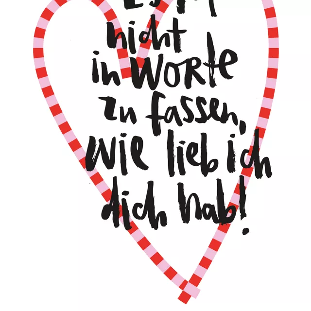 Tischset Worte