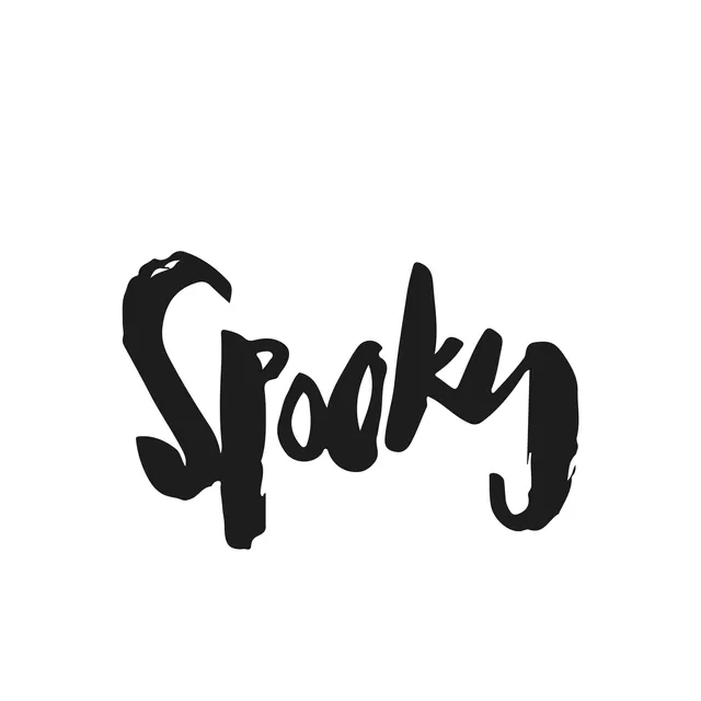Geschirrtücher Spooky Lettering Halloween