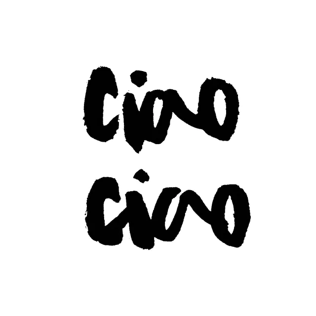Servietten Ciao Ciao Lettering