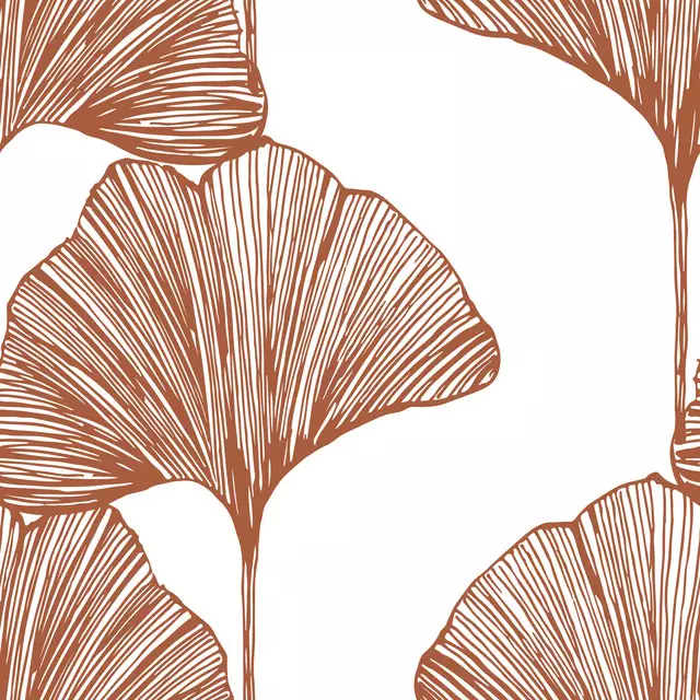 Kissen Ginko Raw Sienna
