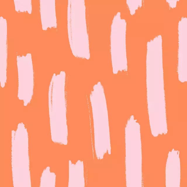 Brush Strokes Orange & Blush