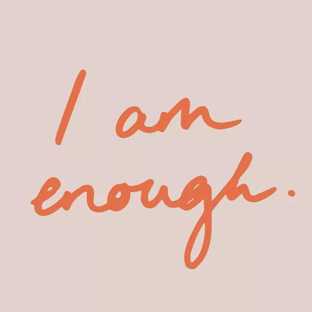 Tischset I am enough 2