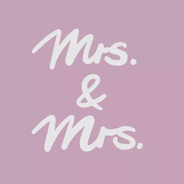 Tischset Mrs and Mrs 2