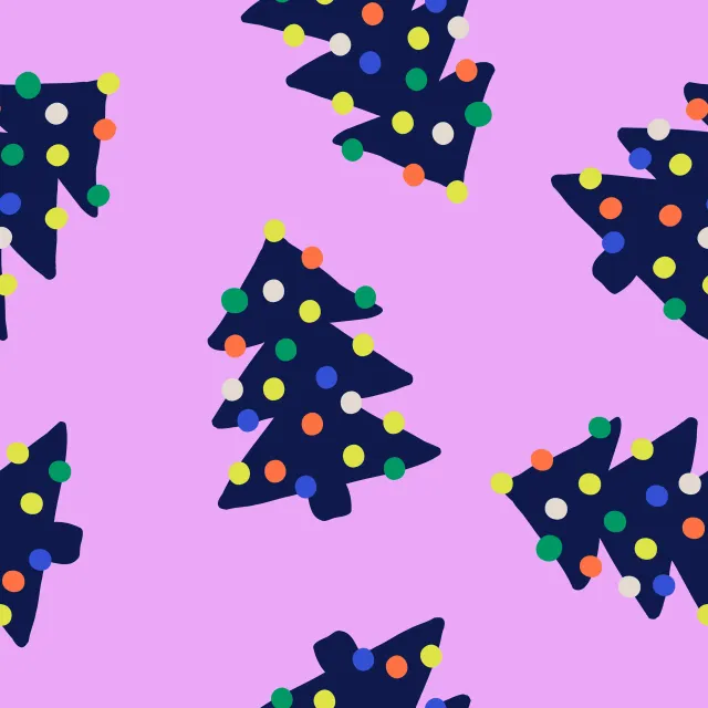 Kissen Colorful Christmas Tree 1