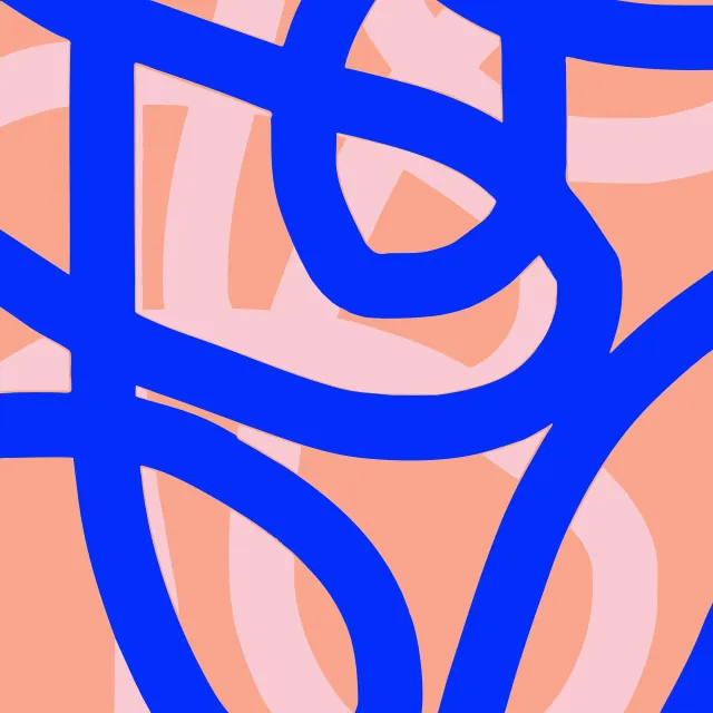 Sitzkissen Happy Lines blau