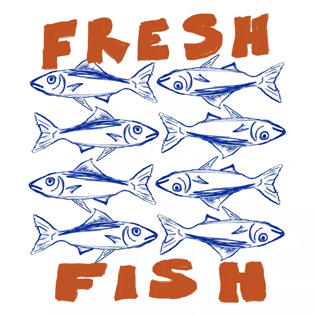 Sitzkissen Fresh Fish