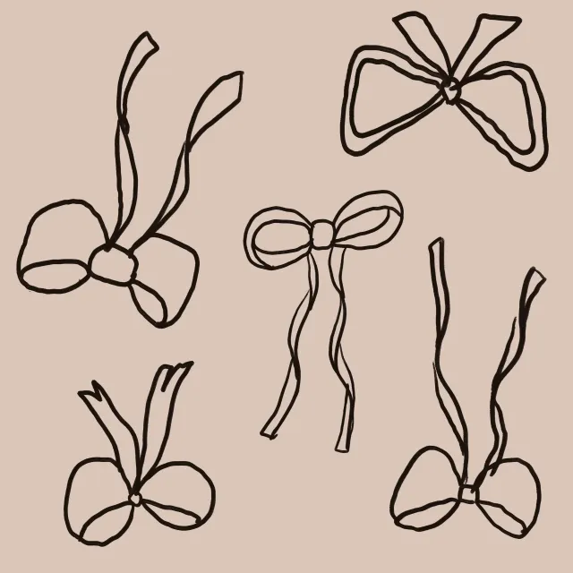 CANCEL Holiday Bows Pink and Brown