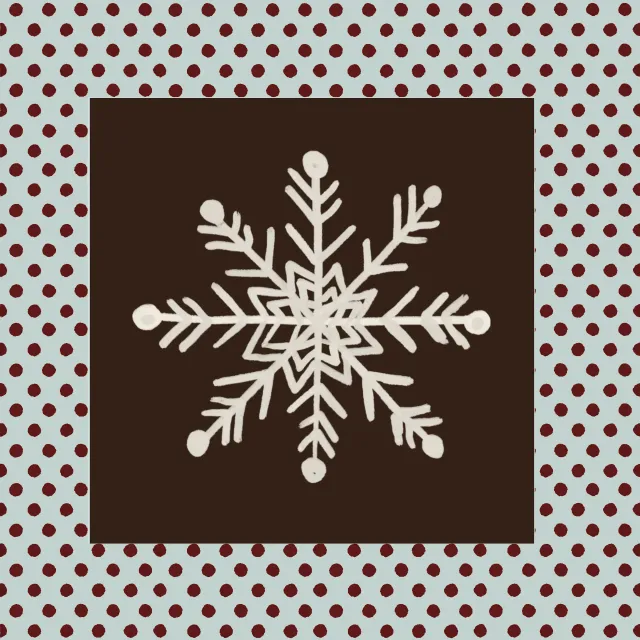 Sitzkissen Snowflake