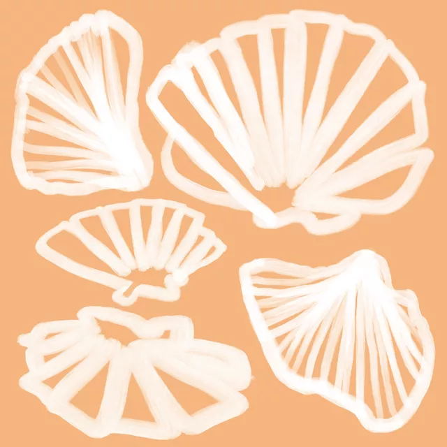 Kissen Pastel Seashells