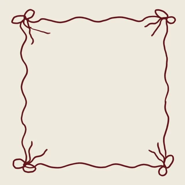 Servietten Beige/Red