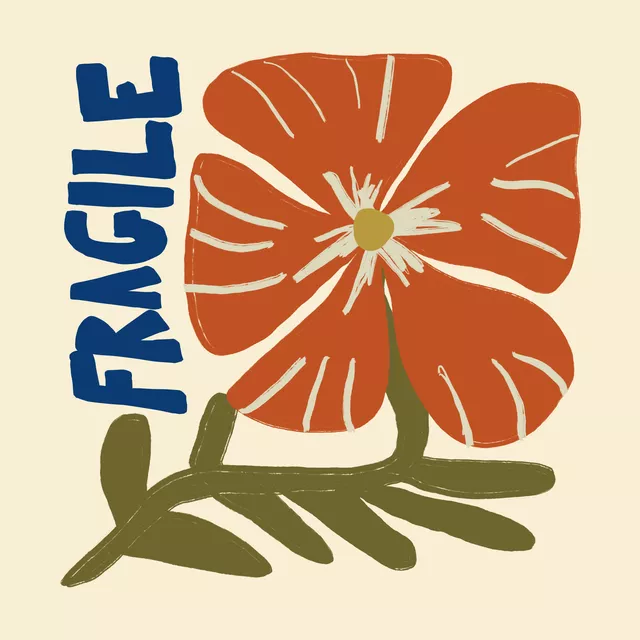 Kissen Fragile Flower