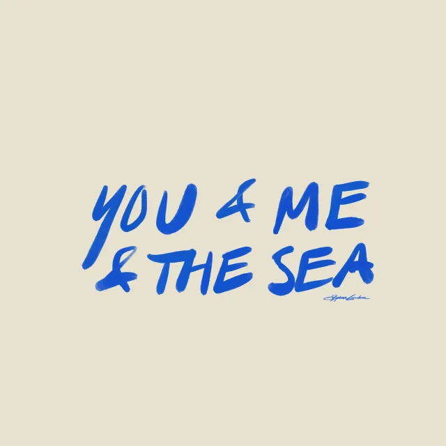 Kissen You and Me and the Sea