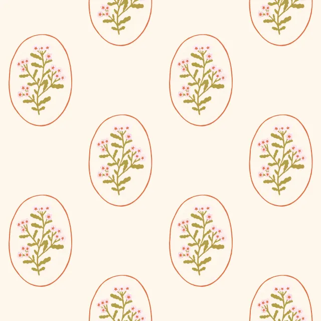 Tischdecke Flowers In Frame Pattern