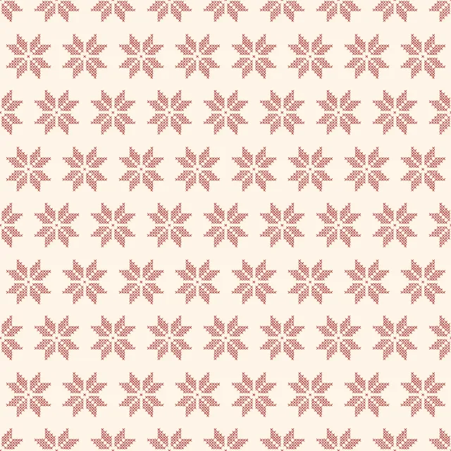 Red on Cream