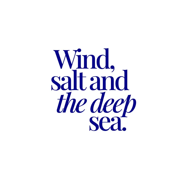 Sitzkissen Wind salt and the deep sea