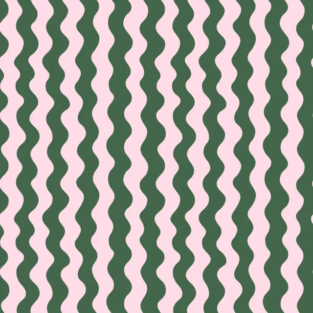 Wavy Pink And Green Pattern
