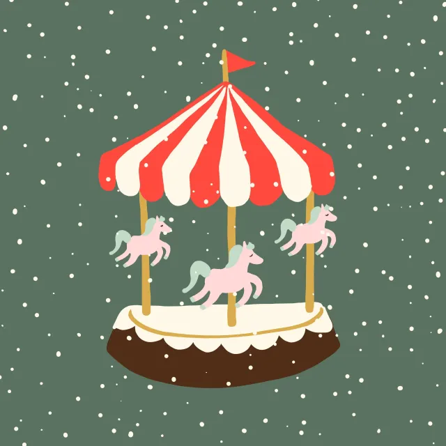 Kissen Christmas Market Carousel